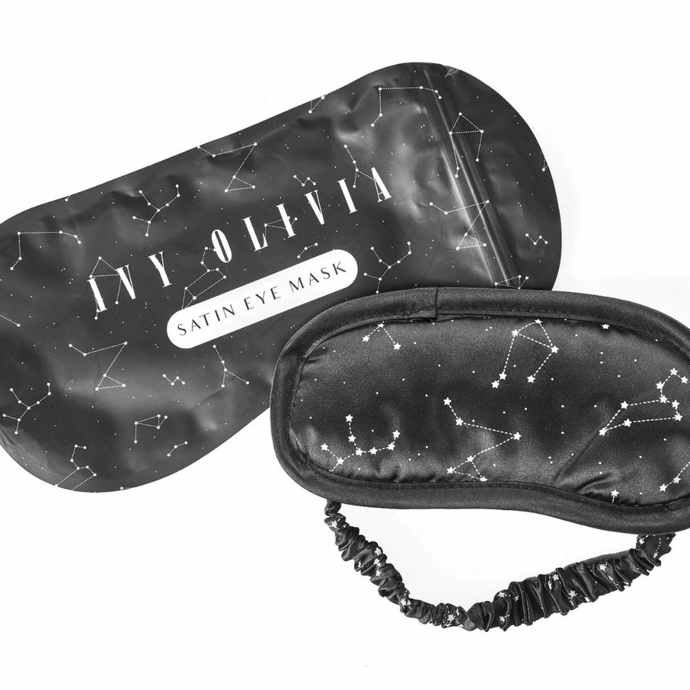 Ivy Olivia Satin Eye Mask